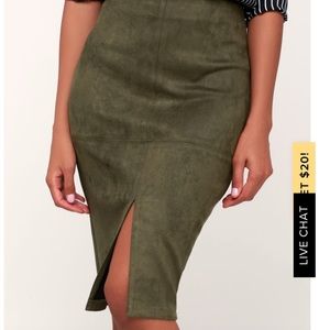 Lulus Suede Skirt